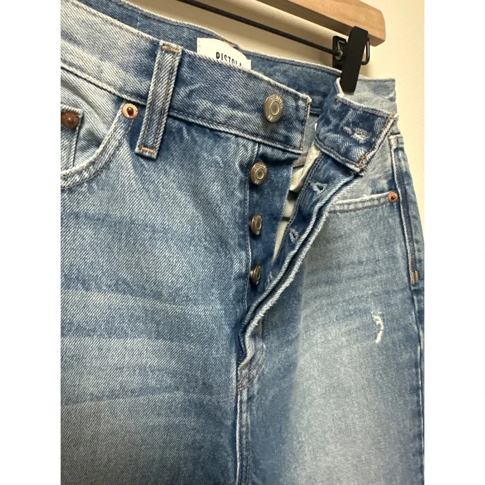 Pistola Cassie High Rise Straight Jeans‎ Rare Proto Sample Raw Hem Grunge Indie